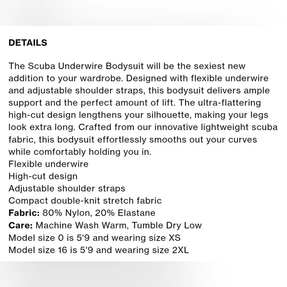 Good American Black Scuba Flexi Wire Bodysuit - Picture 7 of 12